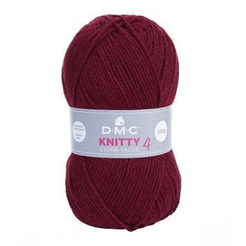 DMC Knitty 4 50 гр, колір Бордовий 841