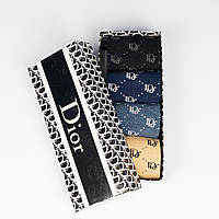 Носки мужские 4 пары в коробке. Бренд " Dior ". Высокие, ONE SIZE. Разные цвета! (Комплект)