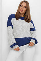 Двухцветный женский свитер 200