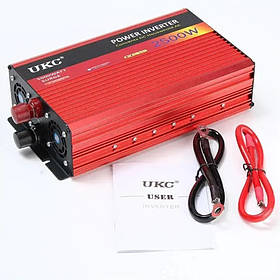 Перетворювач інвертор AC/DC UKC SSK 12v-220v 2500w ВАТ автоінвертор