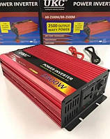 Перетворювач інвертор AC/DC UKC SSK 12v-220v 2500w ВАТ автоінвертор, фото 3