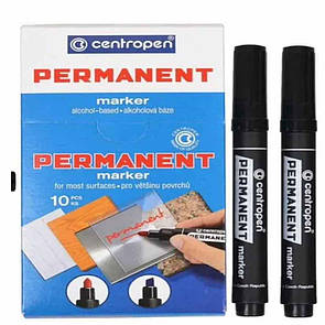 Маркери Перманентні 8576 чорні упаковка 10  штук