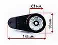 Редуктор з мотором RS540 RPM 10000 12V з контактами підсвічування коліс для дитячого електромобіля, фото 3