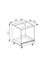 Кухня Влада нижняя секция Н 60 Пл под духовку корпус ДСП фасад МДФ ширина 600 мм (Світ Меблів ТМ)