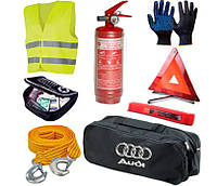 Набір автомобіліста технічної допомоги для Audi Преміум з логотипом авто на сумці
