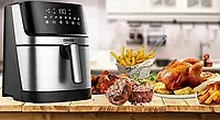 Аэрофритюрница без масла DMS Air fryer Аерофритюр 1400Вт (Аэрогриль хороший бюджетный Германия)