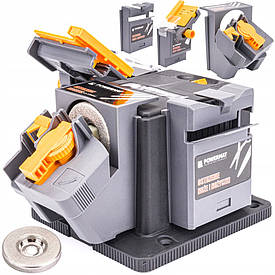 Універсальний точильний верстат 3 в 1 для заточування свердлів, ножів, ножиць Powermat ( 450 Вт / 3-13 мм / 6000 об / хв )