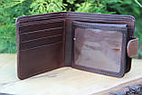 Шкіряний гаманець ручної роботи "Сова", фото 3
