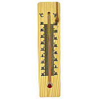 Термометр деревянный, высота 15 см