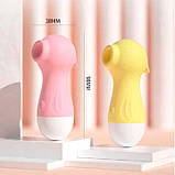 Кліторальний вакуумний вібратор Wo-sex Lilo (вуманайзер) USB - Рожевий - Вібратори, фото 2