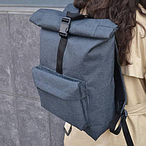 Рюкзак Ролл Топ. Дорожня сумка, сумка для походу. Модель №9237. ZW-884 Сірий колір