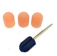 Набор колпачков (3 шт) и резиновая насадка, размер 10*15 мм, #180 orange