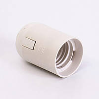 Патрон пластиковий Е27 підвісний, білий Takel, для лампи