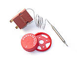 Терморегулятор капілярний механічний HUI DE / T= 20 - 120°C / 16А / 250V / L=70см (на 2 контакти), фото 7