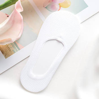 Короткі шкарпетки слідки жіночі, підслідники білі 6 пар