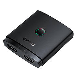 HDMI свіч перемикач Baseus AirJoy Series 2-in-1 Bi-Directional HDMI Switch  (2in1or 1in2). Black