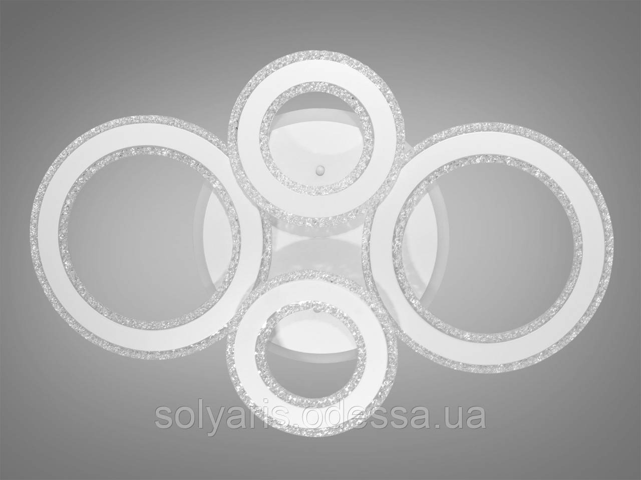 Стельова світлодіодна люстра з димером. MX2745/2+2WH LED 3color dimmer, фото 1