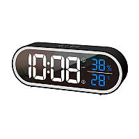 Настольные электронные часы Mids c аккумулятором, термометром и гигрометром.