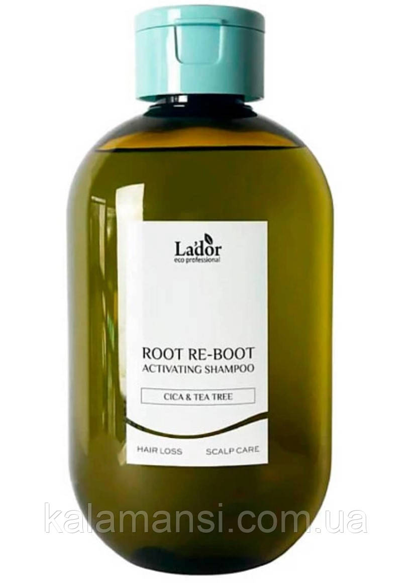 Шампунь для жирної шкіри голови Lador Root Re-Boot Activating Shampoo Cica and Tea Tree 300 мл