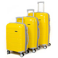 Дорожный чемодан 31 ABS-пластик FASHION 810 желтый.Дорожные чемоданы на колесах оптом и в розницу в Украине
