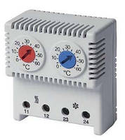 Сдвоенный термостат, диапазон температур для NC контакта: 10-50°C; для NO: 20-80°C, DKC, RAM klima
