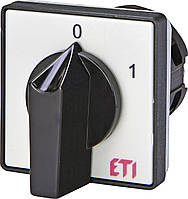 Кулачковый переключатель пакетный (0-1, серо-черный), ETI, 1, 40