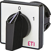 Кулачковый переключатель пакетный (0-1, серо-черный), ETI, 2, 63