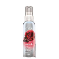 Освіжаючий лосьйон-спрей для тіла "Романтична троянда і шоколад" Avon Naturals, 100мл