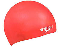 Шапочка для плавания Speedo MOULDED SILC CAP JU красный детские OSFM