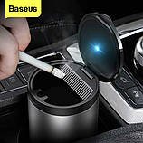 Попільничка Baseus Premium Car Ashtray Black, фото 4