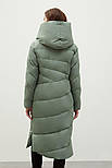 Довга жіноча зимова куртка Finn Flare FWB11010-534 зелена L, фото 5