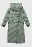 Довга жіноча зимова куртка Finn Flare FWB11010-534 зелена L, фото 9