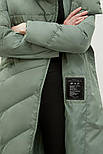 Довга жіноча зимова куртка Finn Flare FWB11010-534 зелена L, фото 7