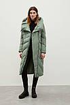 Довга жіноча зимова куртка Finn Flare FWB11010-534 зелена L, фото 3