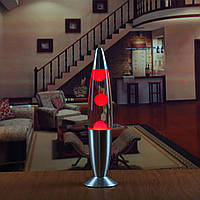 Лава лампа 35см, парафиновая лампа Lava lamp, Детский ночник светильник Красный