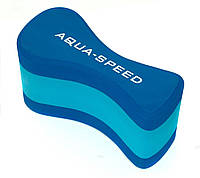 Колобашка для плавания Aqua Speed 3 LAYESR PULLBUOY 5641 синий Унисекс 22,8x10,1x12,3cм