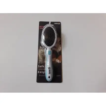 Гребінець-щітка 2 в 1 AnimAll Groom, блакитний, фото 1