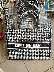 Жіноча сумка Крістіан шоппер Діор біла Christian Dior White