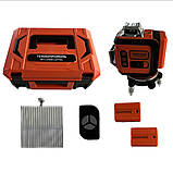 Лазерний рівень 3D 12 ліній "Технопромінь" з штативом у подарунок, фото 2