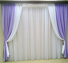 Штори Софт Бузок, Жасмин (№2-білий), фото 2