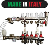 Колектор для теплої підлоги на 5 виходів в зборі   (НІМЕЧЧИНА), фото 2