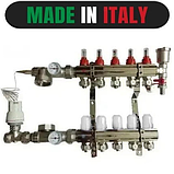 Колектор для теплої підлоги на 5 виходів в зборі   (НІМЕЧЧИНА), фото 3