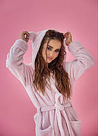 Махровий халат для дівчинки Ведмедик з вушками від 8 до 16 років р.XS,S,M,L