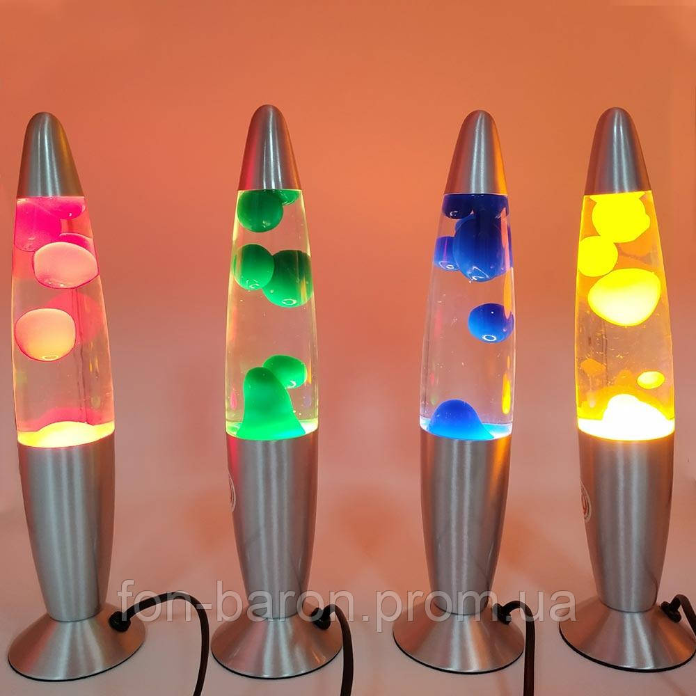 Лава лампа 41см большая, парафиновая лампа Lava lamp, Светильник на подарок, Детский ночник Желтый - фото 3 - id-p1934647118