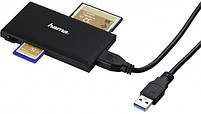 Hama reader multi USB 3.0 SD/mSD/CF/MS Black, фото 3