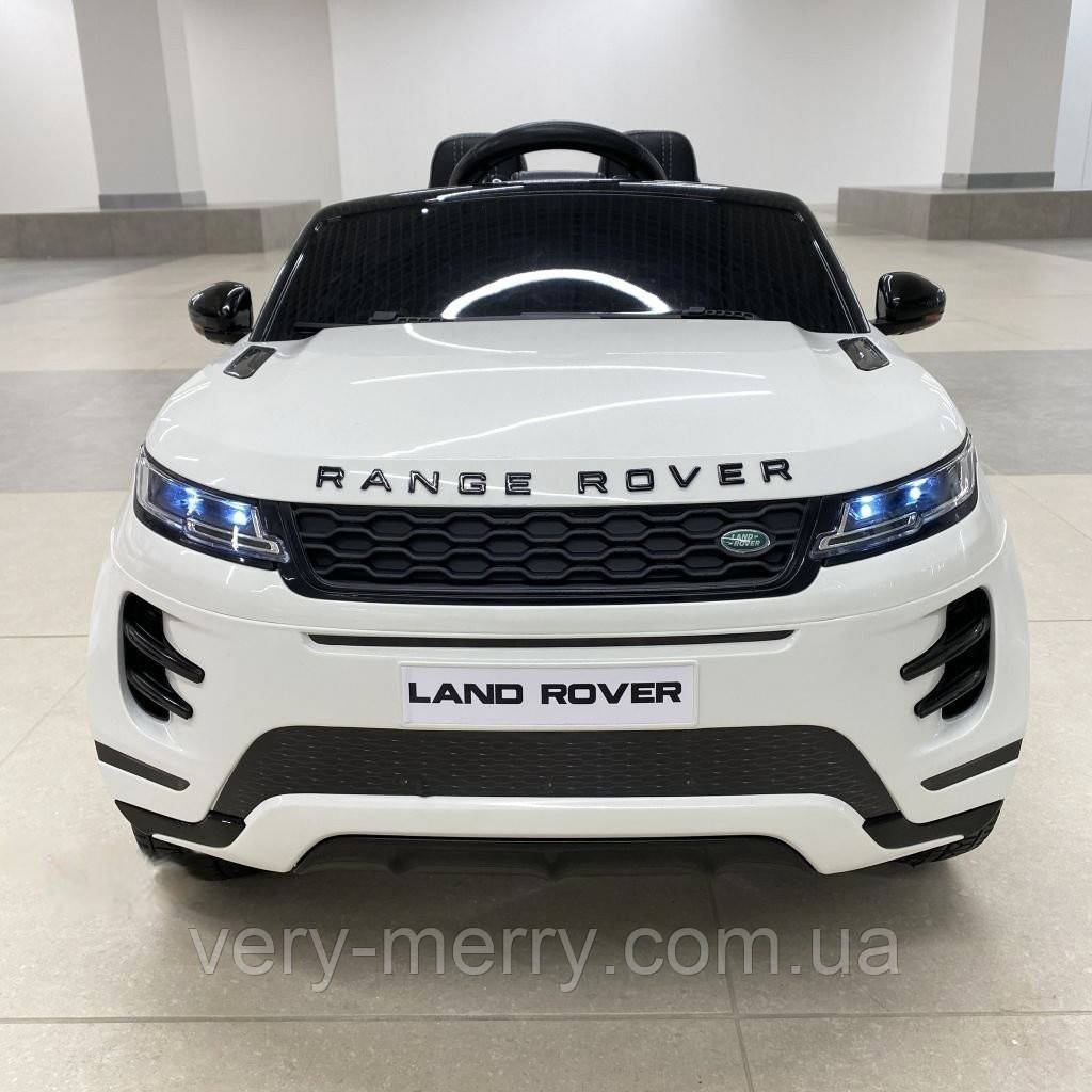 Дитячий електромобіль Land Rover (білий колір, MP4) з пультом дистанційного керування 2,4G