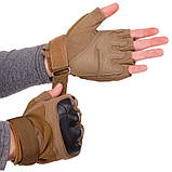 Рукавиці тактичні без пальців BC-8805-3 (M-XL, хакі), фото 2