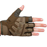 Рукавички тактичні без пальців BC-8808-1 (M-XL, олива), фото 2