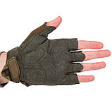 Рукавички тактичні без пальців BC-8808-1 (M-XL, олива), фото 3