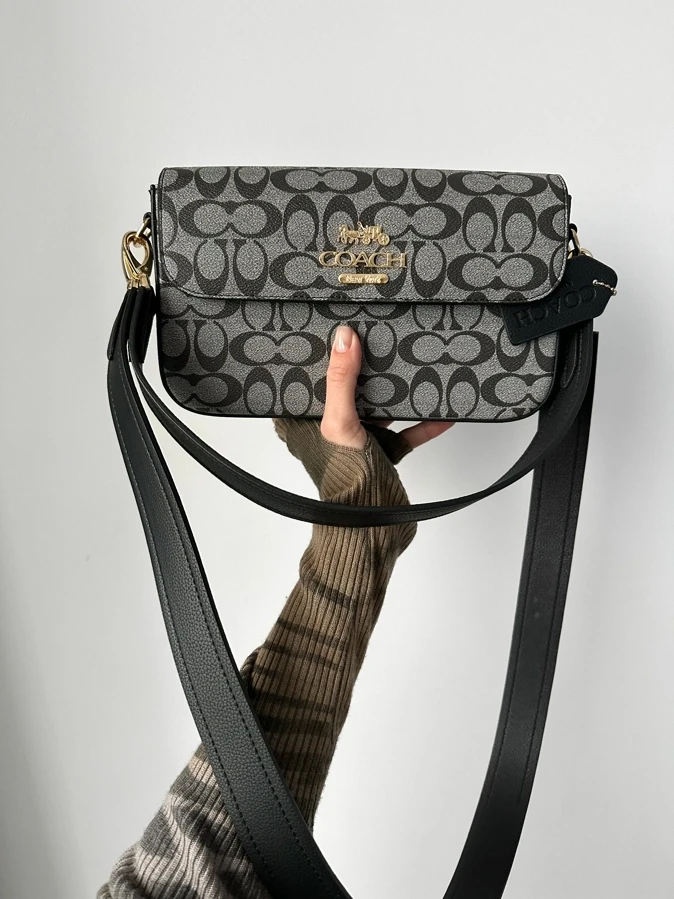 Жіноча сумка Коуч сіра Coach Gray